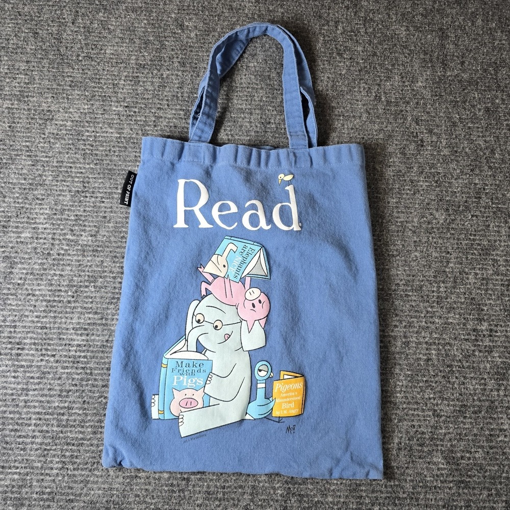Out of Print Tote Bag Elephand and Piggie made in the USA